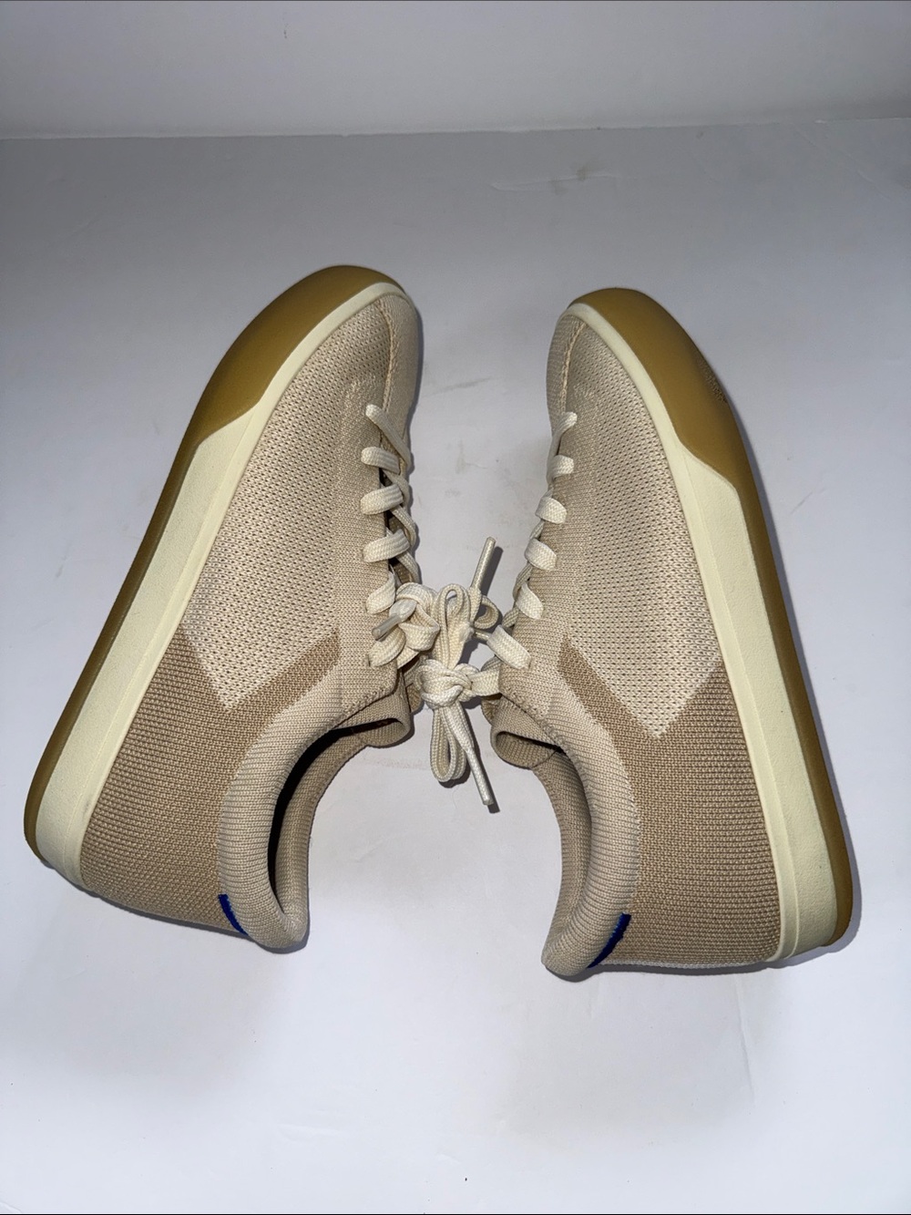 Rothy's Knit Lace-Up Sneakers - Beige - Picture 7 of 11